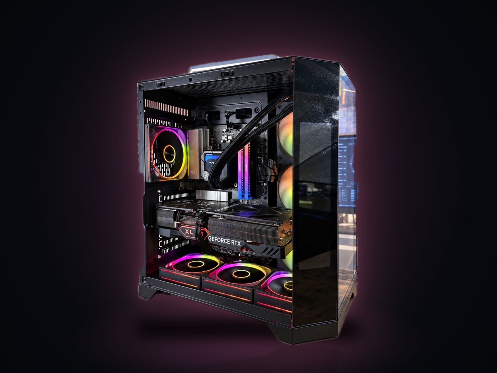 Игровой ПК Ryzen 7 9800X3D, RTX 4070 Ti Super 16 ГБ, 32 ГБ DDR5, WJcoolman Black