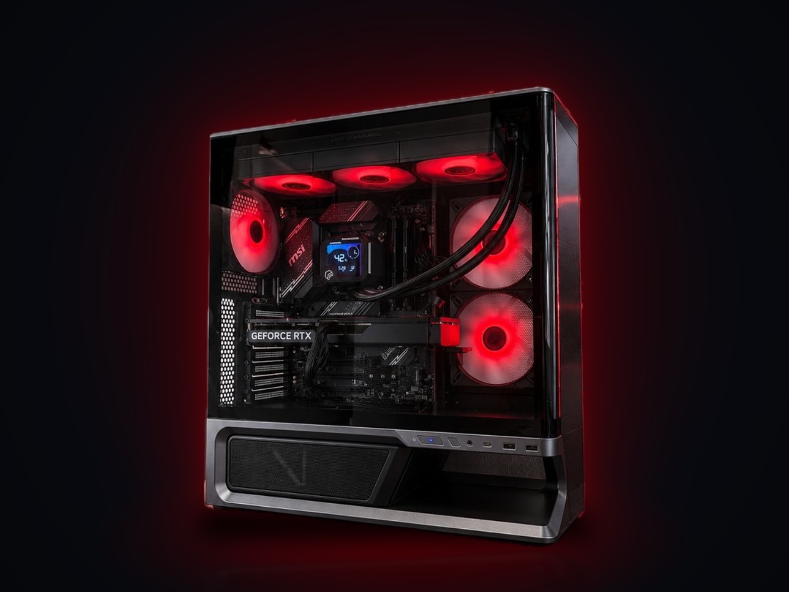 Игровой ПК i7-14700F, RTX 5060 Ti 16 ГБ, 32 ГБ DDR5, водянка 360, MSI Black