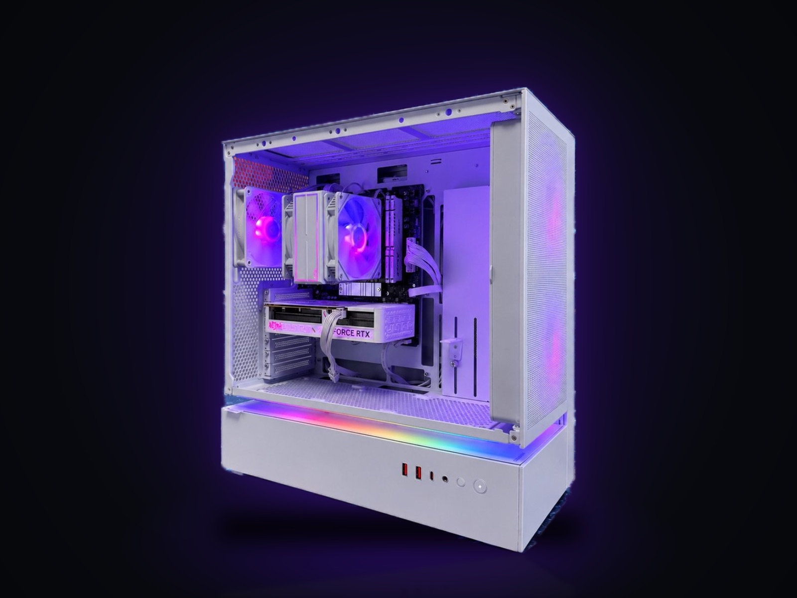 Игровой ПК Ryzen 7 7700, RTX 5060 8 ГБ, 32 ГБ DDR5, SSD 1 ТБ, Cougar White