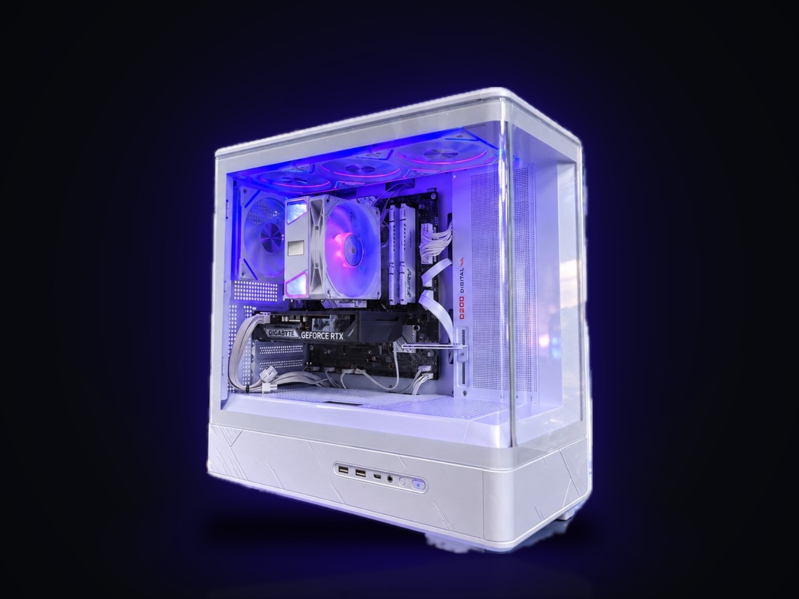 Игровой ПК i7-14700F, RTX 5060 8 ГБ, 32 ГБ DDR5, SSD 1 ТБ, Jonsbo D200 White