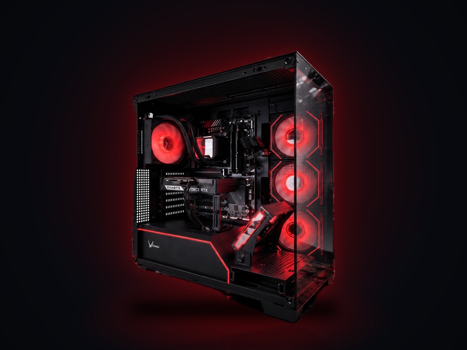 Игровой ПК Ryzen 5 7500F, RTX 5060 Ti 8 ГБ, 32 ГБ DDR5, водянка 360, Formula Black