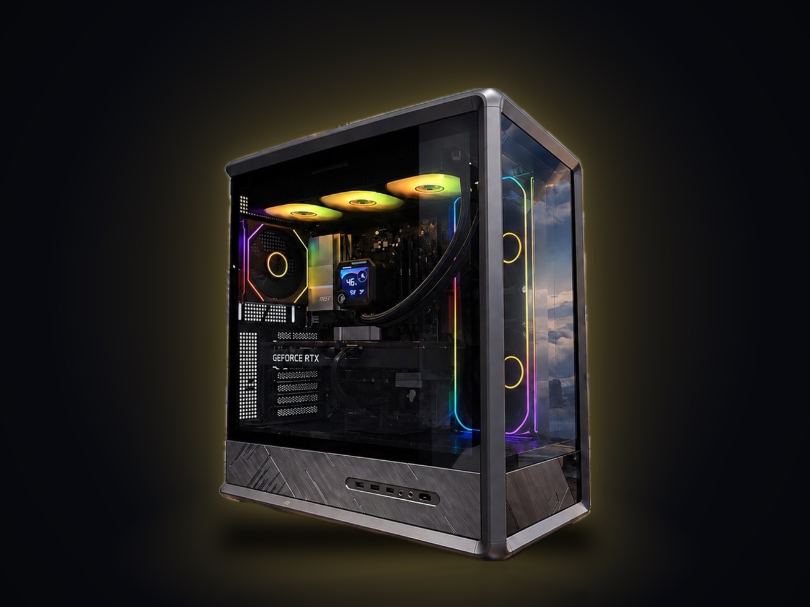 Игровой ПК Ryzen 7 9800X3D, RTX 5060 Ti 16 ГБ, 32 ГБ DDR5, SSD 2 ТБ, Jonsbo D401