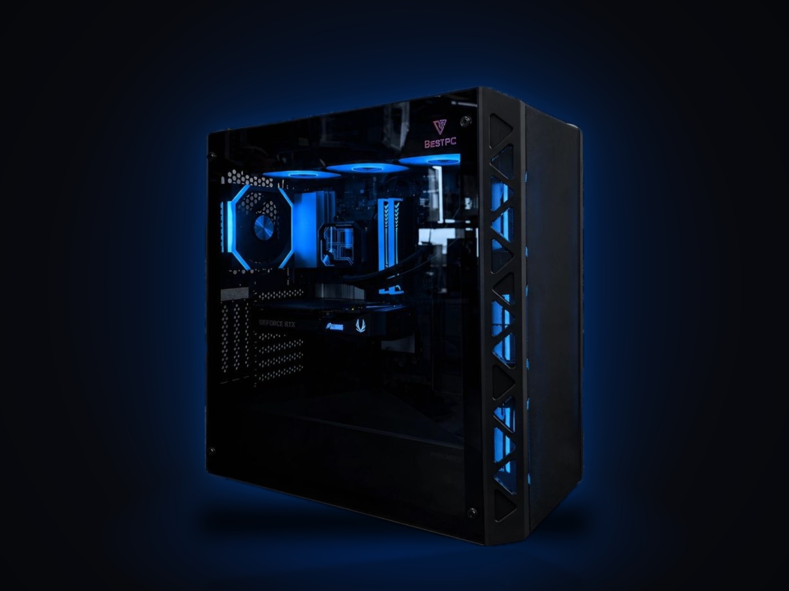 Игровой ПК Ryzen 7 7700, RTX 5070 12 ГБ, 32 ГБ DDR5, Inpower Black