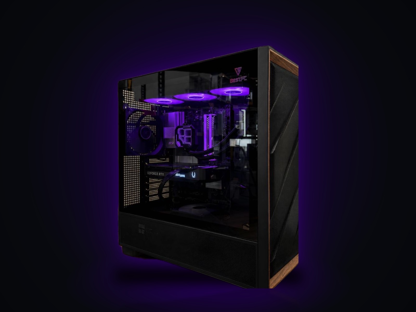 Игровой ПК Ryzen 7 7700, RTX 5070 12 ГБ, 32 ГБ DDR5, Antec Black
