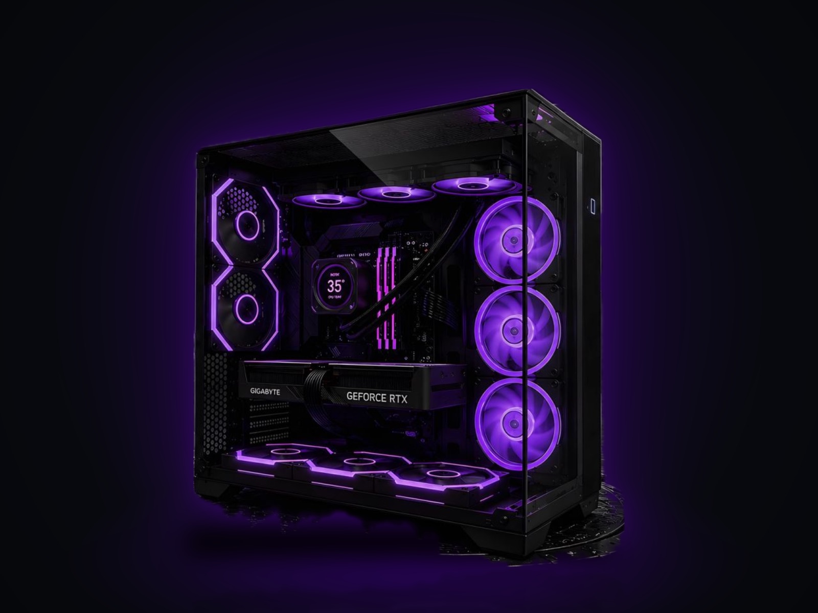 Игровой ПК Ryzen 7 7800X3D, RTX 5070 12 ГБ, 32 ГБ DDR5, водянка 360