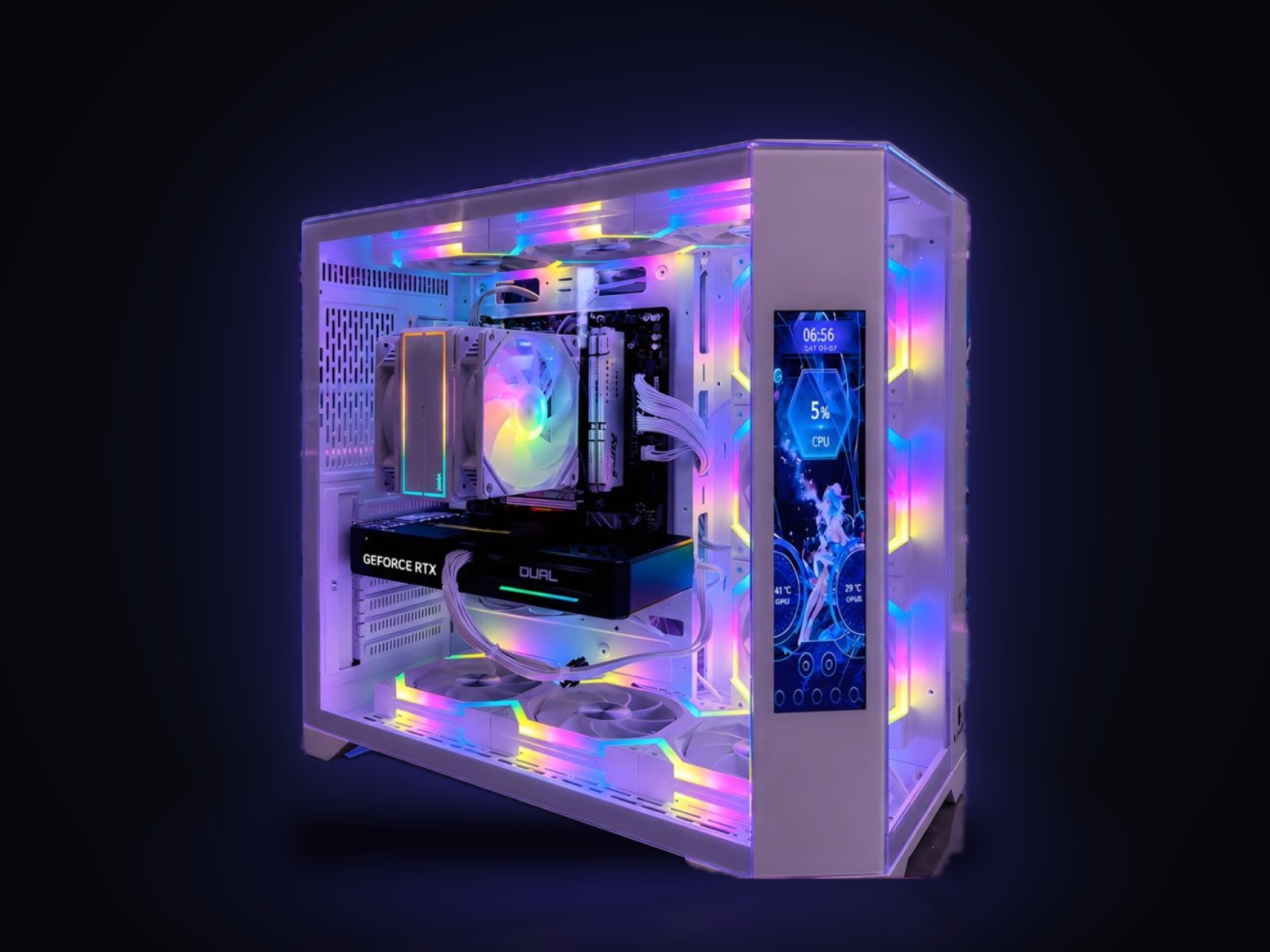 Игровой ПК Ryzen 5 7500F, RTX 5060 8 ГБ, 32 ГБ DDR5, Wjcoolman White