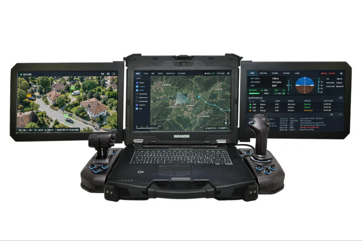 Ноутбук с тремя экранами: Durabook Z14I-DX3